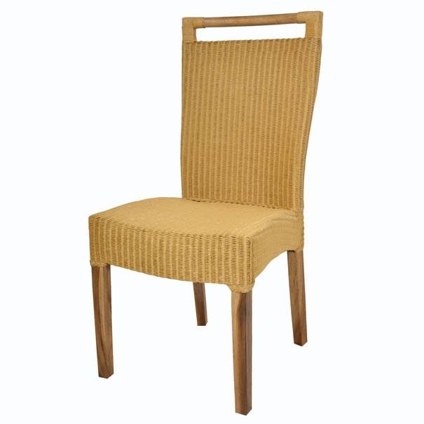 Jídelní židle CALLISTA žlutá/hnědá
