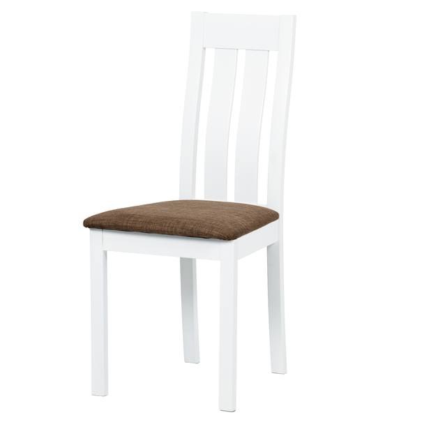 Jídelní židle BELA bílá/hnědá