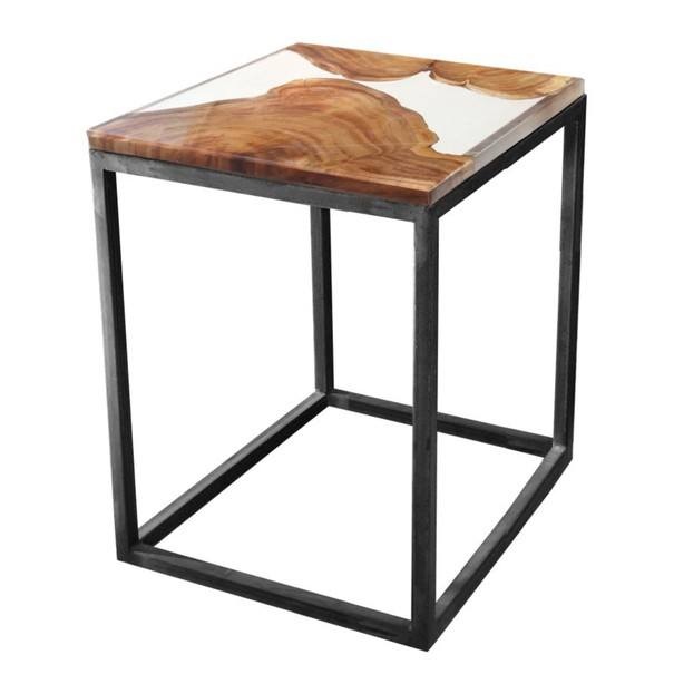 Odkládací stolek RESIN 40x40 cm