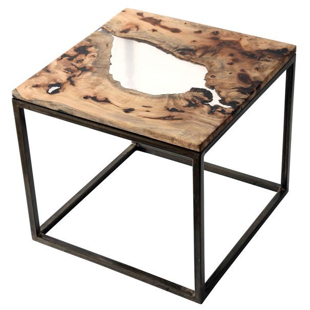 Odkládací stolek RESIN 50x50 cm