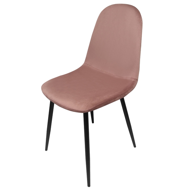Jídelní židle LUISA růžová/černá