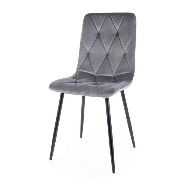 Jídelní židle TUM šedá/černá