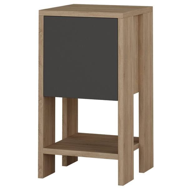 Přístavný stolek EMA dub/antracitová