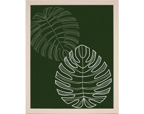 Rámovaný obraz Tropické listy