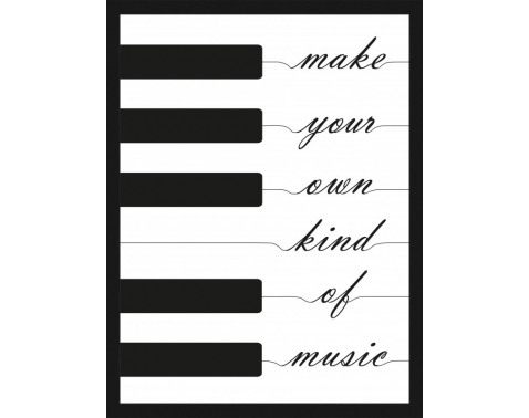 Rámovaný obraz Klávesy klavíru
