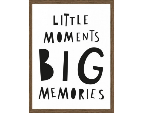 Rámovaný obraz Little moments big memories