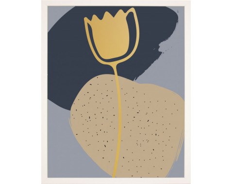 Rámovaný obraz Abstraktní květina II