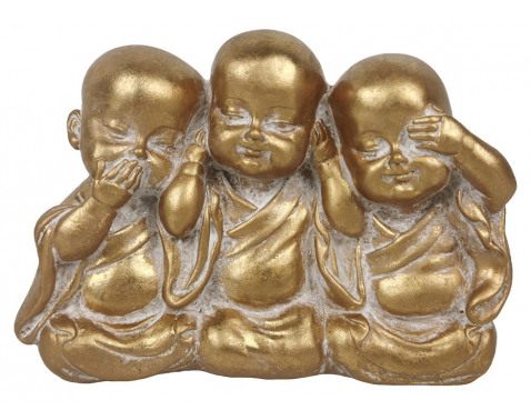Dekorační soška Tři Buddhové 13