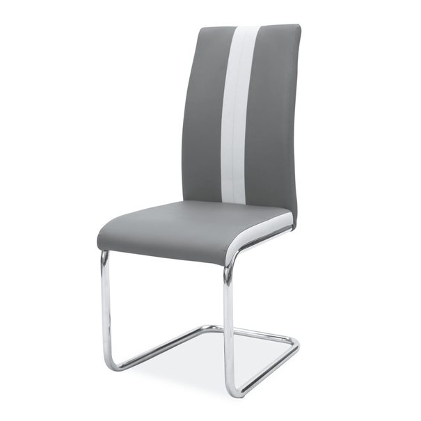 Jídelní židle SIGH-200 šedá/chrom