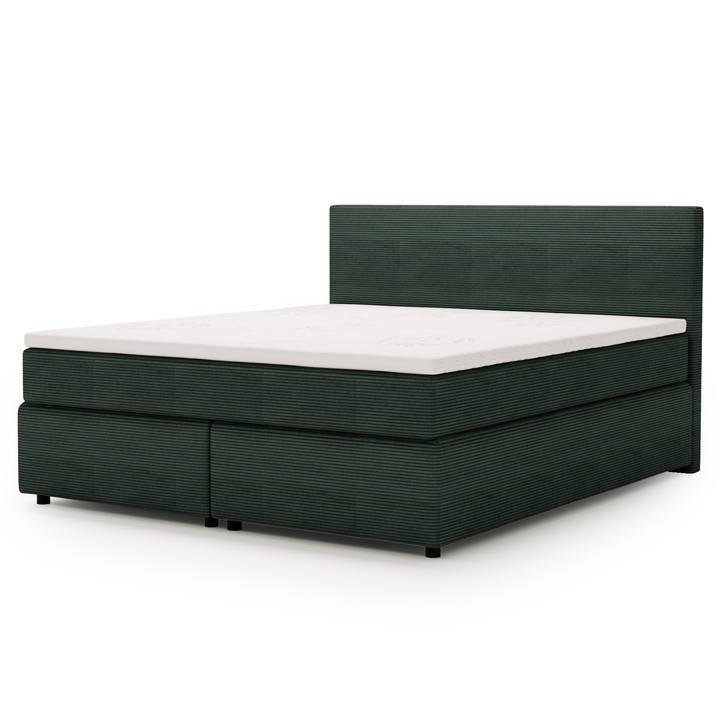 Postel s matrací a topperem SLEEP NEW tmavě zelená