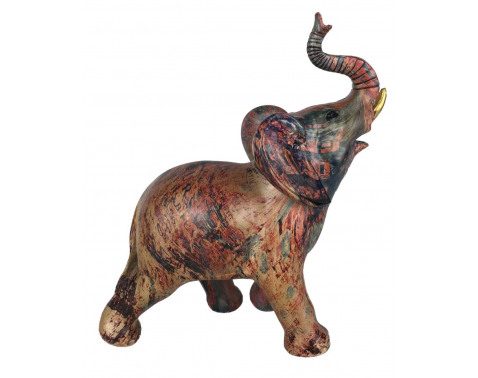 Dekorační soška Barevný slon