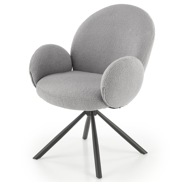 Jídelní židle SCK-498 šedá/černá